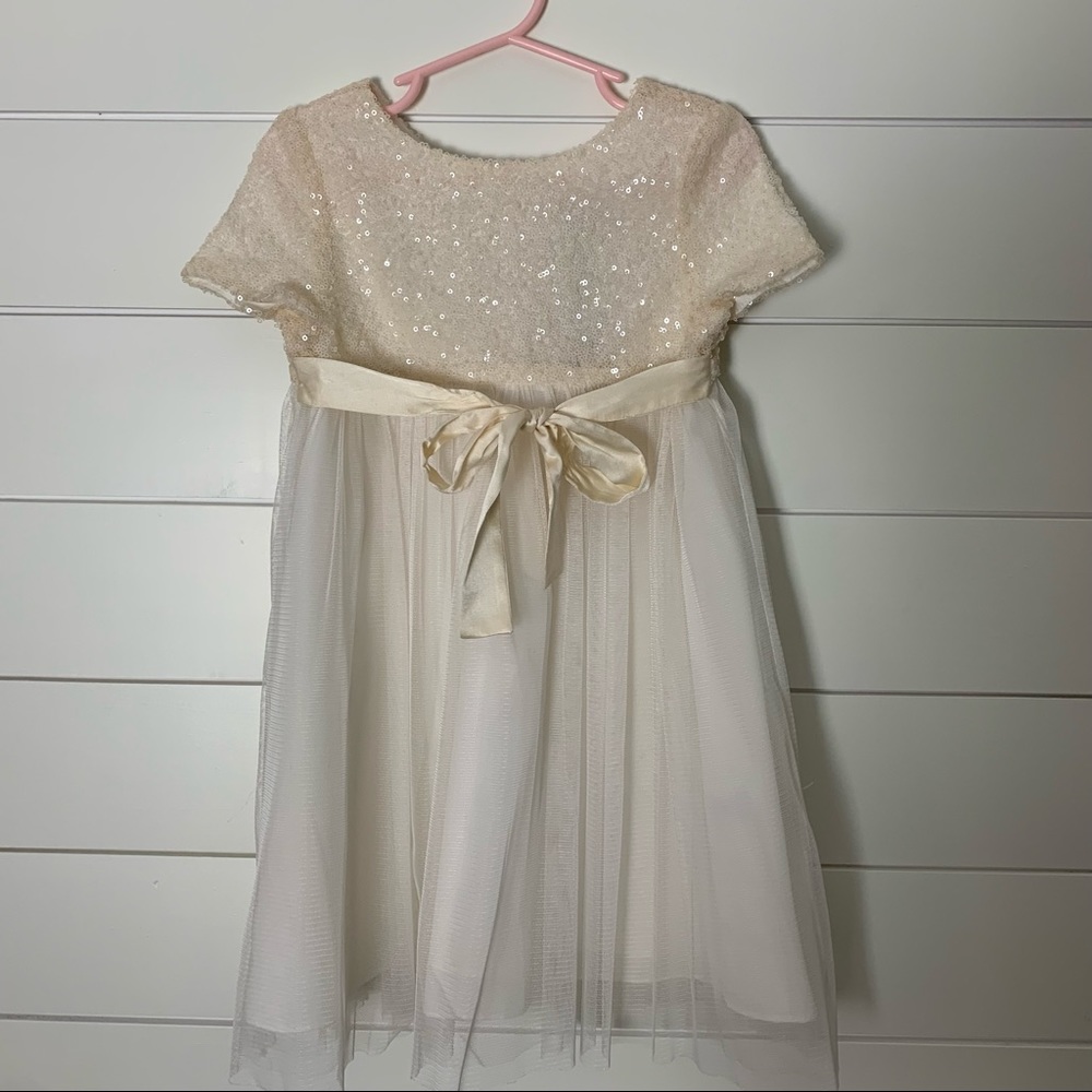 BHLDN Flower Girl beaded/tulle Dress - 3T - NWT